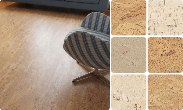 Пробковые полы NATURAL CORK CORKSTYLE