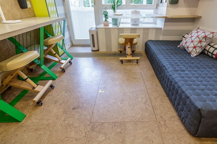 Фото проекта «Пробковый пол ECO CORK MADEIRA SAND в проекте 