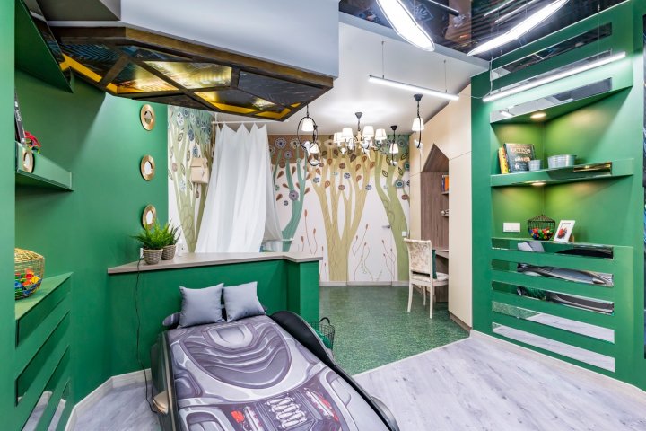 Фото проекта «Пробковые полы Castle oak white и Green в проекте 