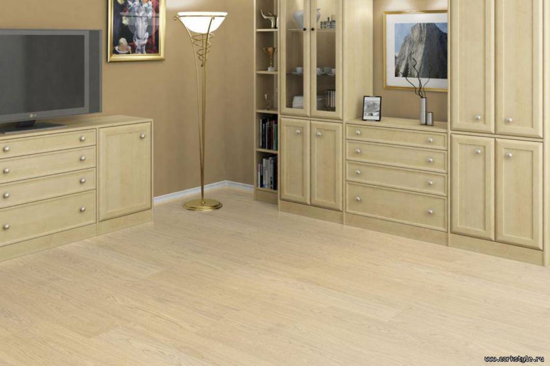 пробковый пол текстураOak Creme