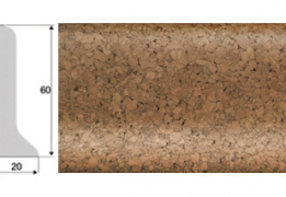 пробковый пол Плинтус C101 колер 9