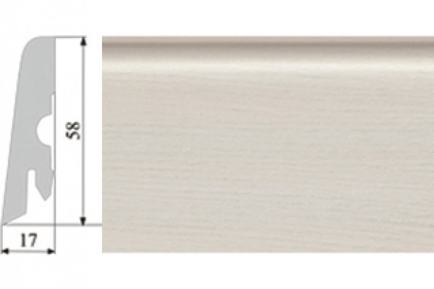 Плинтус Oak Polar White