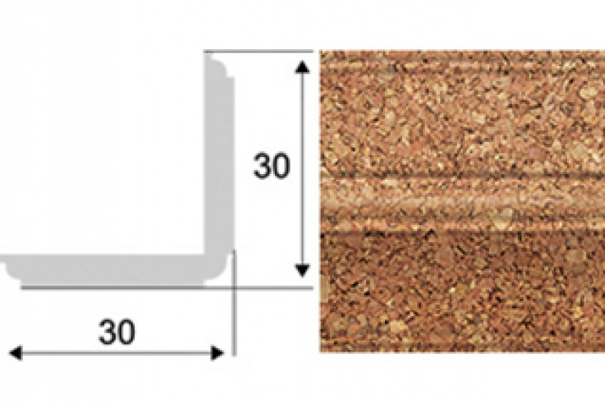 Уголок внешний 30 мм
