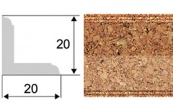 другие виды пробкового пола Уголок внешний 20 мм